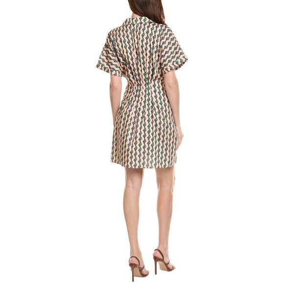 Saloni Womens  Mini Dress, Orange - Picture 2 of 3